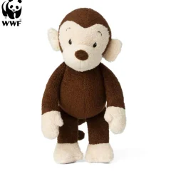 WWF Cub Club - Mago das Äffchen (braun, 22cm) mit Quietscher Kuscheltier Stofftier für Kleinkinder
