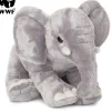 WWF Plüschtier Elefant (Rüssel runter, 18cm) lebensecht Kuscheltier Stofftier
