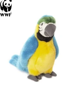WWF - Plüschtier - Gelbbrustara Papagei (18cm) Kuscheltier Stofftier Vogel