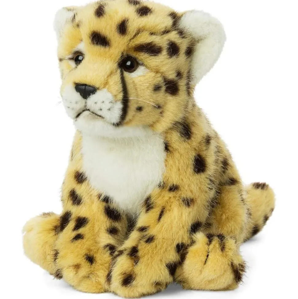 WWF - Plüschtier - Gepard (sitzend, 23cm) lebensecht Kuscheltier Stofftier Raubtier Raubkatze