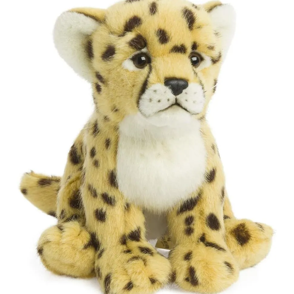 WWF - Plüschtier - Gepard (sitzend, 23cm) lebensecht Kuscheltier Stofftier Raubtier Raubkatze