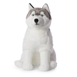 WWF - Plüschtier - Husky (sitzend, 70cm) lebensecht Kuscheltier Stofftier Plüschfigur