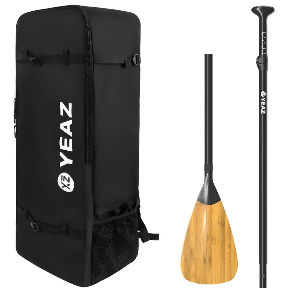 YEAZ Rucksack & Carbon-Bambus Paddel KIT BAMBOO