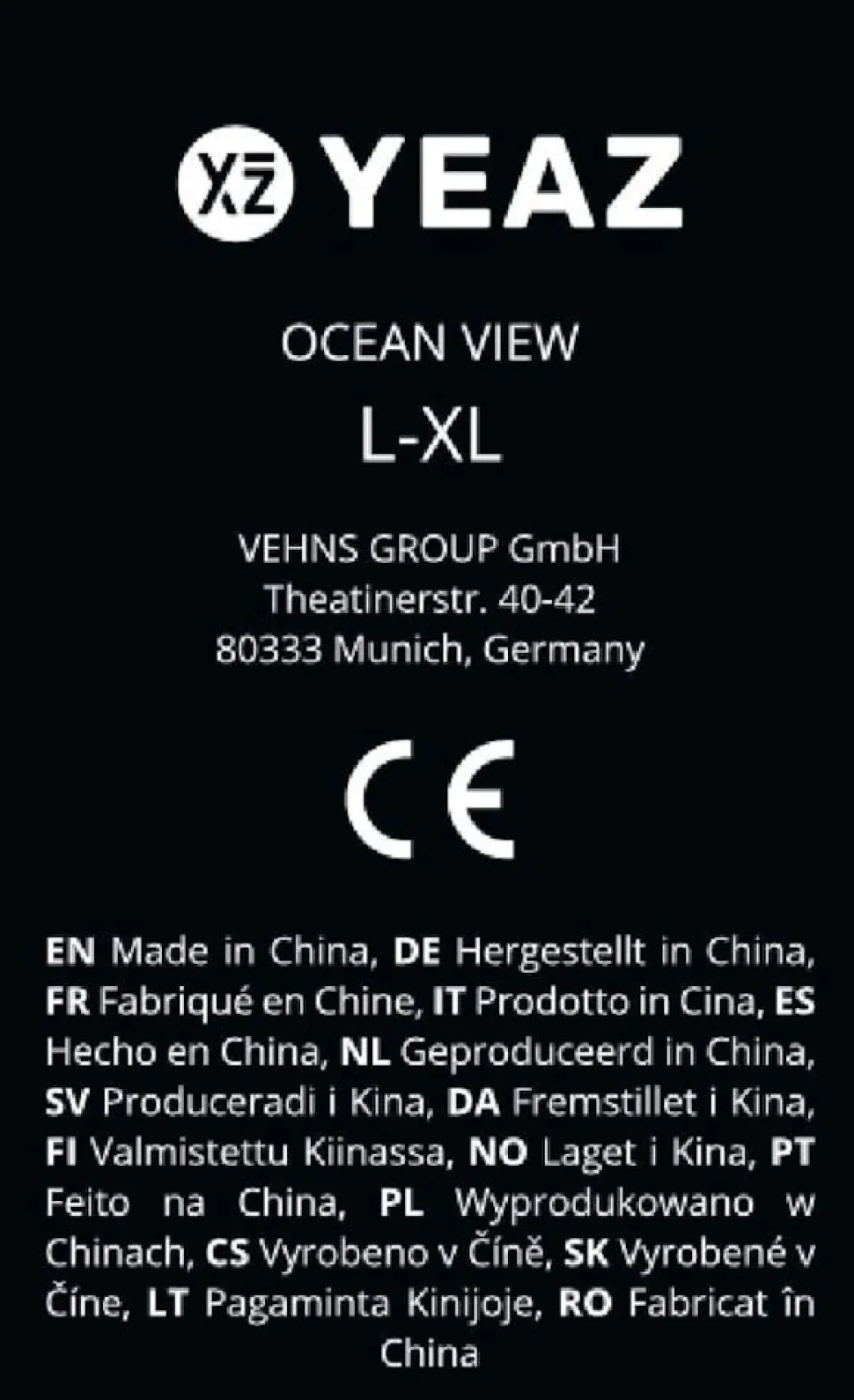 YEAZ Schnorchelmaske Gr. L-XL OCEAN VIEW