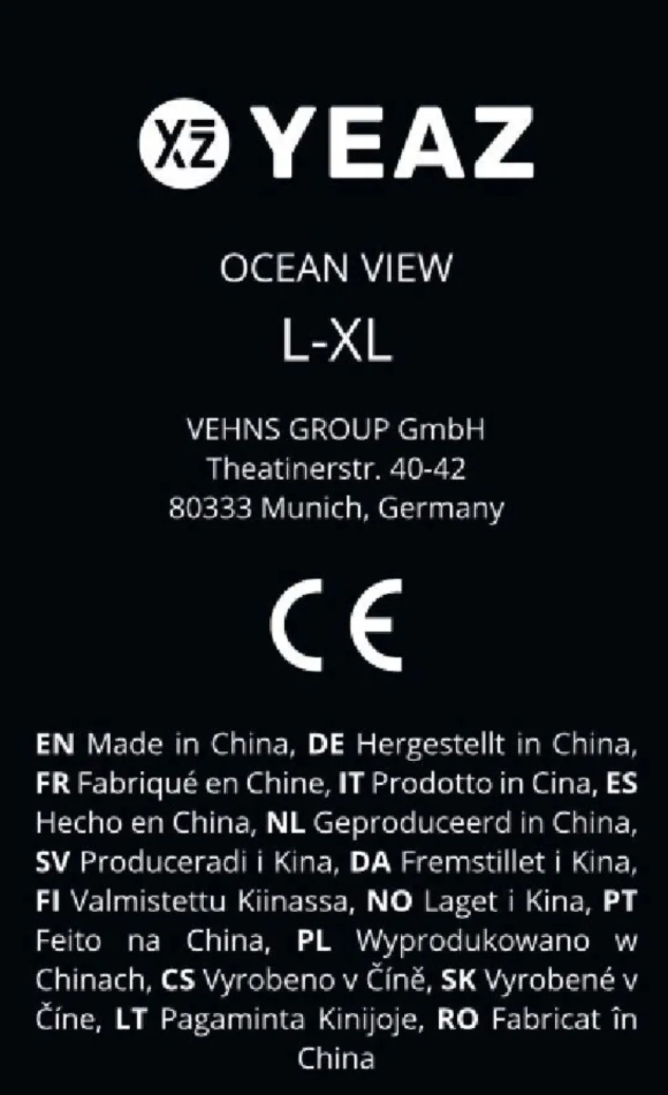 YEAZ Schnorchelmaske Gr. L-XL OCEAN VIEW