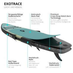 YEAZ SUP Board BLACK SANDS BEACH - EXOTRACE -
