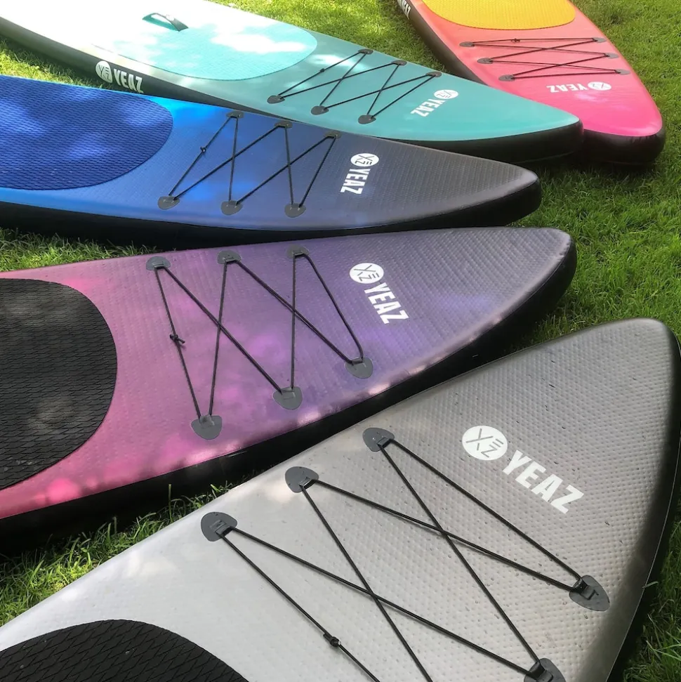 YEAZ SUP Board und Kit BLACK SANDS BEACH - EXOTRACE - SET