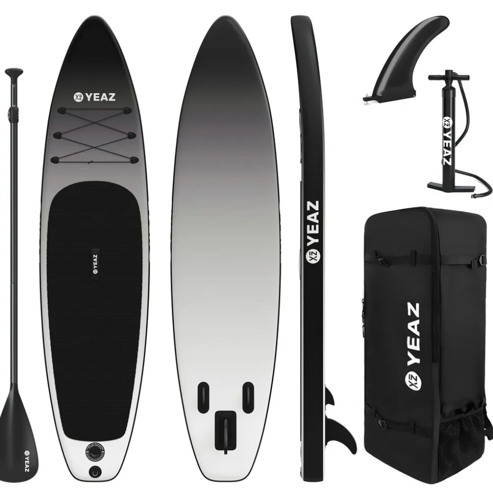 YEAZ SUP Board und Kit BLACK SANDS BEACH - EXOTRACE - SET
