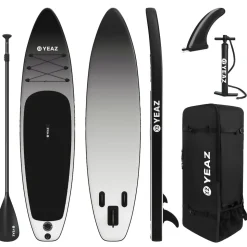 YEAZ SUP Board und Kit BLACK SANDS BEACH - EXOTRACE PRO - SET