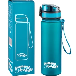 yummy buddy Kinder Trinkflasche 500ml Klick-Verschluss BPA-Frei Petrol