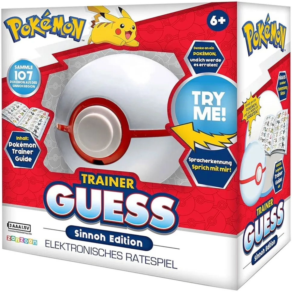 Zanzoon 1822124 - Pokémon - Trainer Guess, Elektronisches Ratespiel, Sinnoh Edition