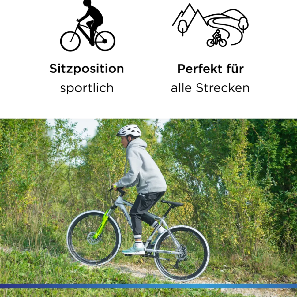 Zündapp FX27 Mountainbike Hardtail 160 - 185 cm Fahrrad MTB 21 Gänge Mountain Bike für Erwachsene und Jugendliche