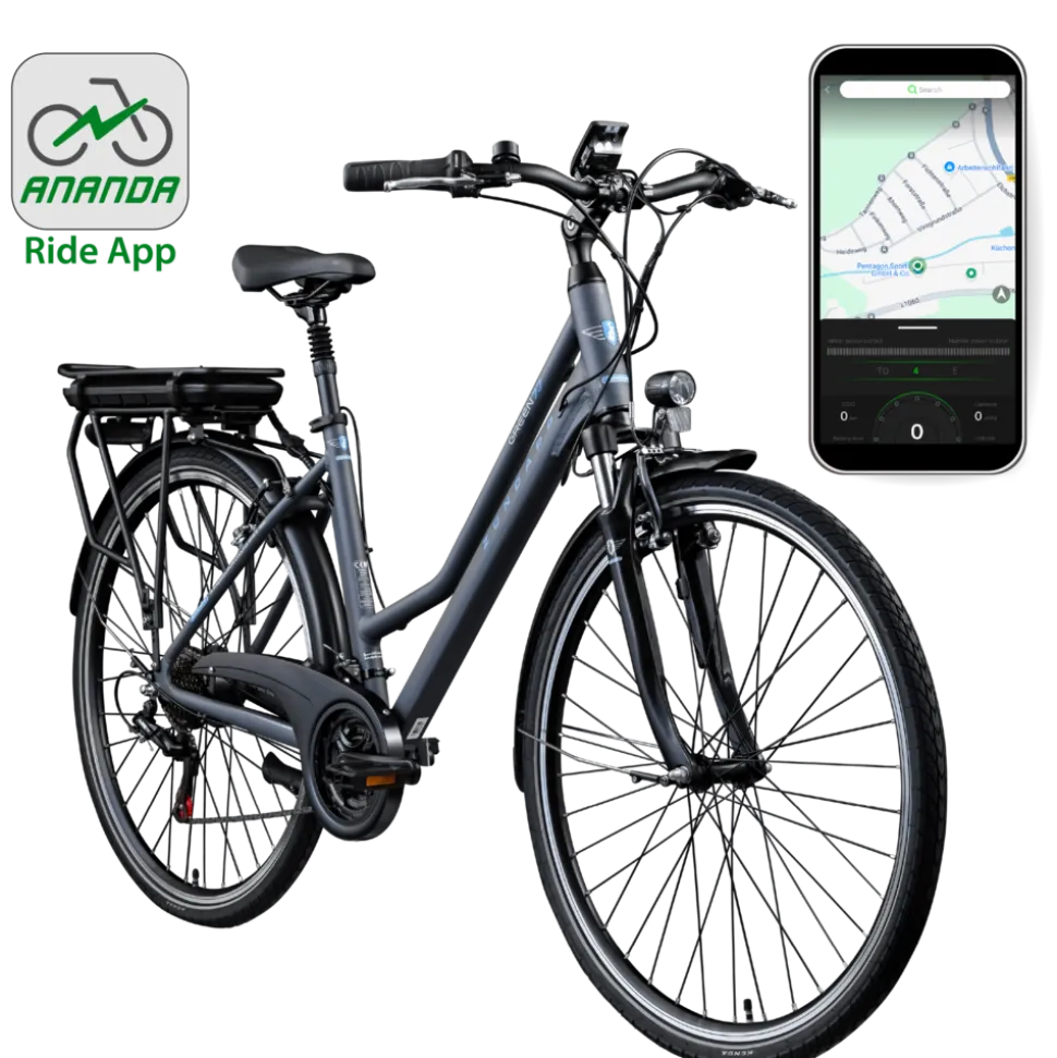 Zündapp Green 7.7 E Bike Damen Trekkingrad 28 Zoll Pedelec 155 - 185 cm Trekkingfahrrad mit 21 Gang E Fahrrad StVZO Tourenrad