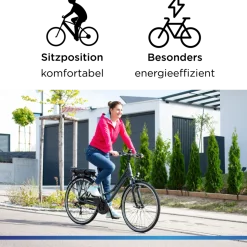 Zündapp Green 7.7 E Bike Damen Trekkingrad 28 Zoll Pedelec 155 - 185 cm Trekkingfahrrad mit 21 Gang E Fahrrad StVZO Tourenrad