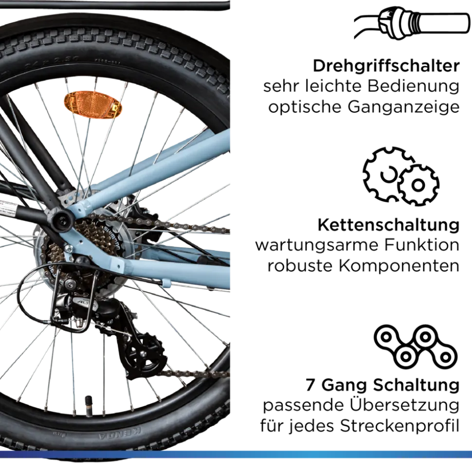 Zündapp Longtail M400 E Bike Lastenrad bis 180 kg 24 Zoll Elektrofahrrad 160-195 cm Mittelmotor Cargo Elektro Fahrrad 7 Gänge Pedelec