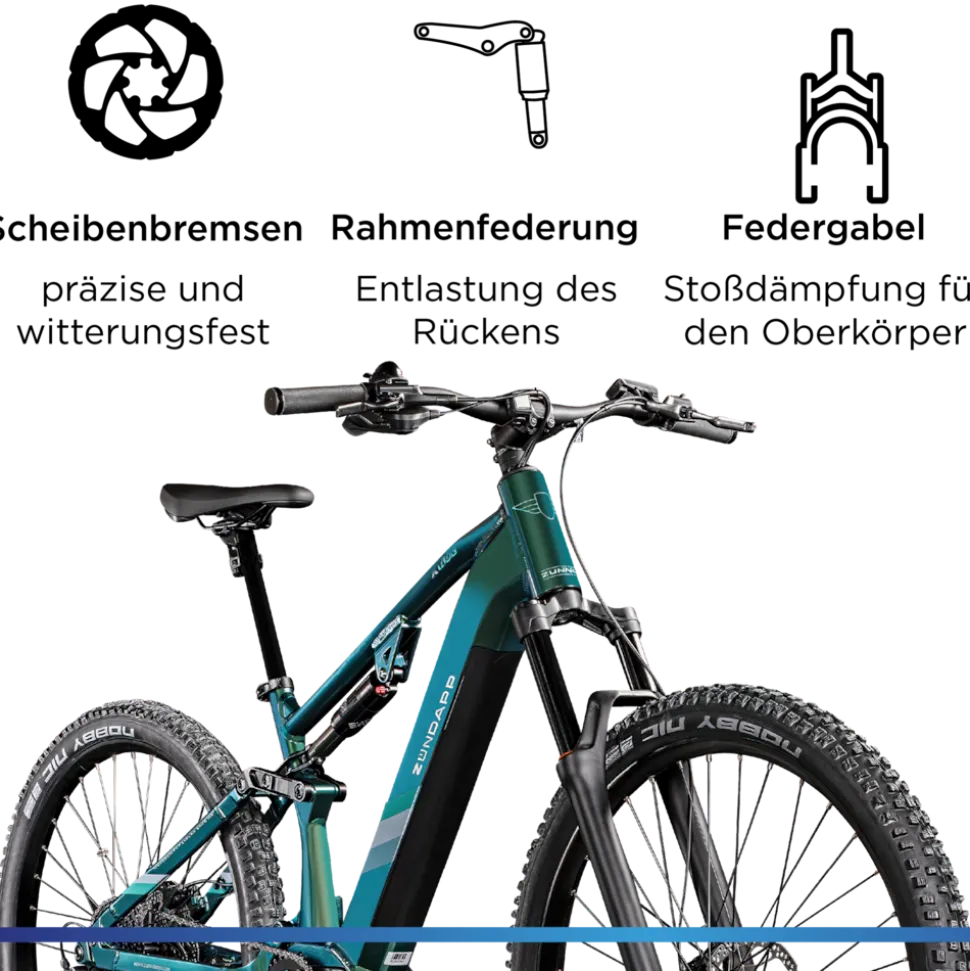 Zündapp X1000 E Bike Mountainbike Fully 29 Zoll 10 Gänge Pedelec Herren 165 - 190 cm Elektrofahrrad 730Wh