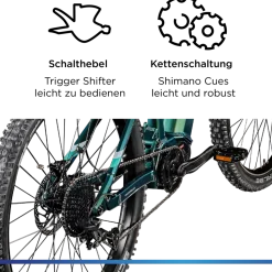 Zündapp X1000 E Bike Mountainbike Fully 29 Zoll 10 Gänge Pedelec Herren 165 - 190 cm Elektrofahrrad 730Wh