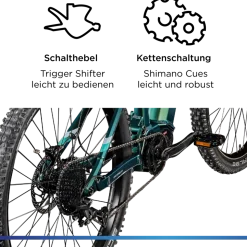 Zündapp X1000 E Bike Mountainbike Fully 29 Zoll 10 Gänge Pedelec Herren 165 - 190 cm Elektrofahrrad 730Wh