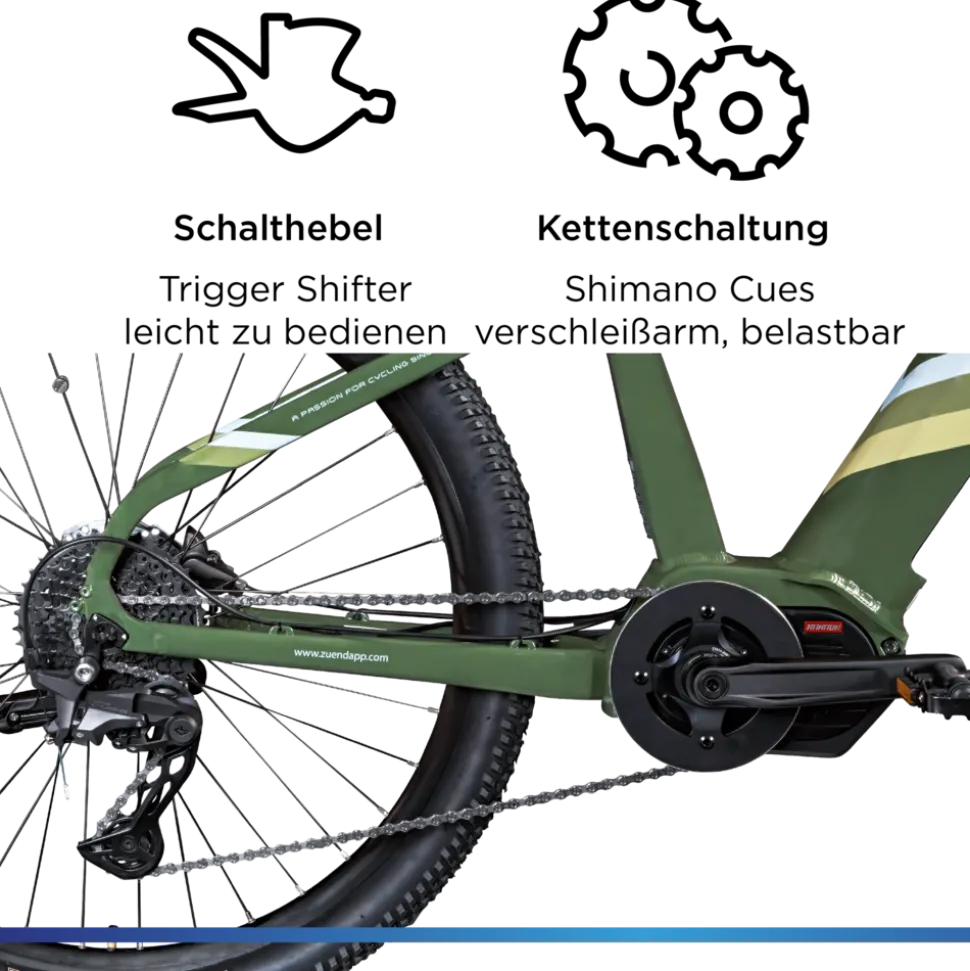 Zündapp X900 E Bike Mountainbike 27,5 Zoll Pedelec Herren 165-180 cm Elektrofahrrad 10 Gang EMTB Hardtail mit Mittelmotor