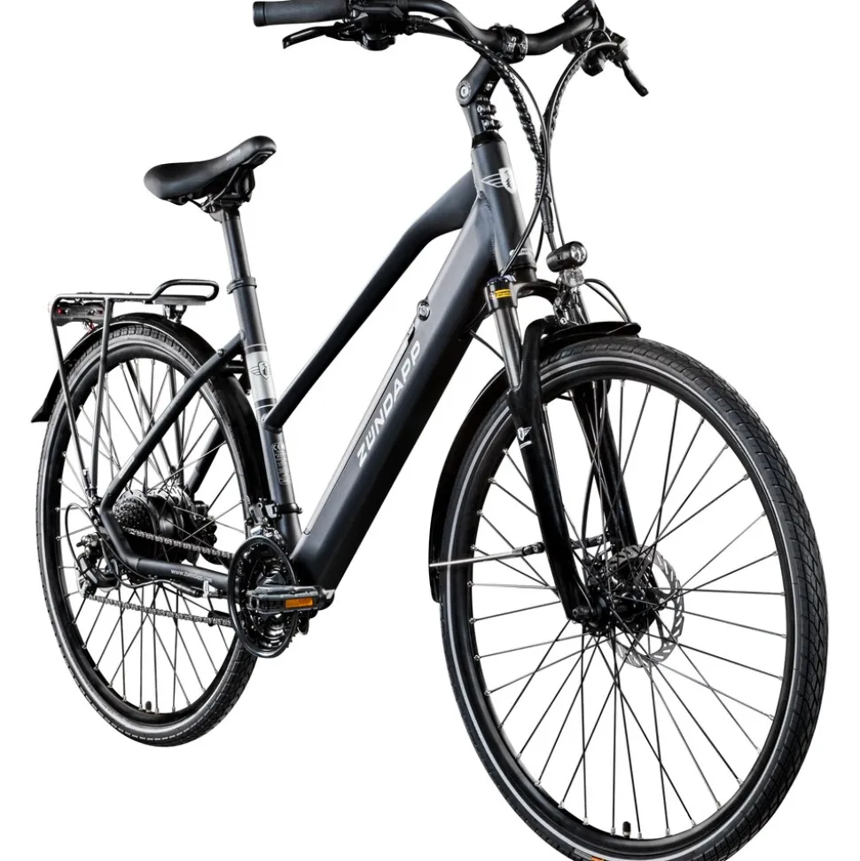 Zündapp Z810 E Bike Damen Trekkingrad ab 165 cm Elektrofahrrad 550 Wh Pedelec Trekking Rad Fahrrad mit 8 Gang und Beleuchtung StVZO