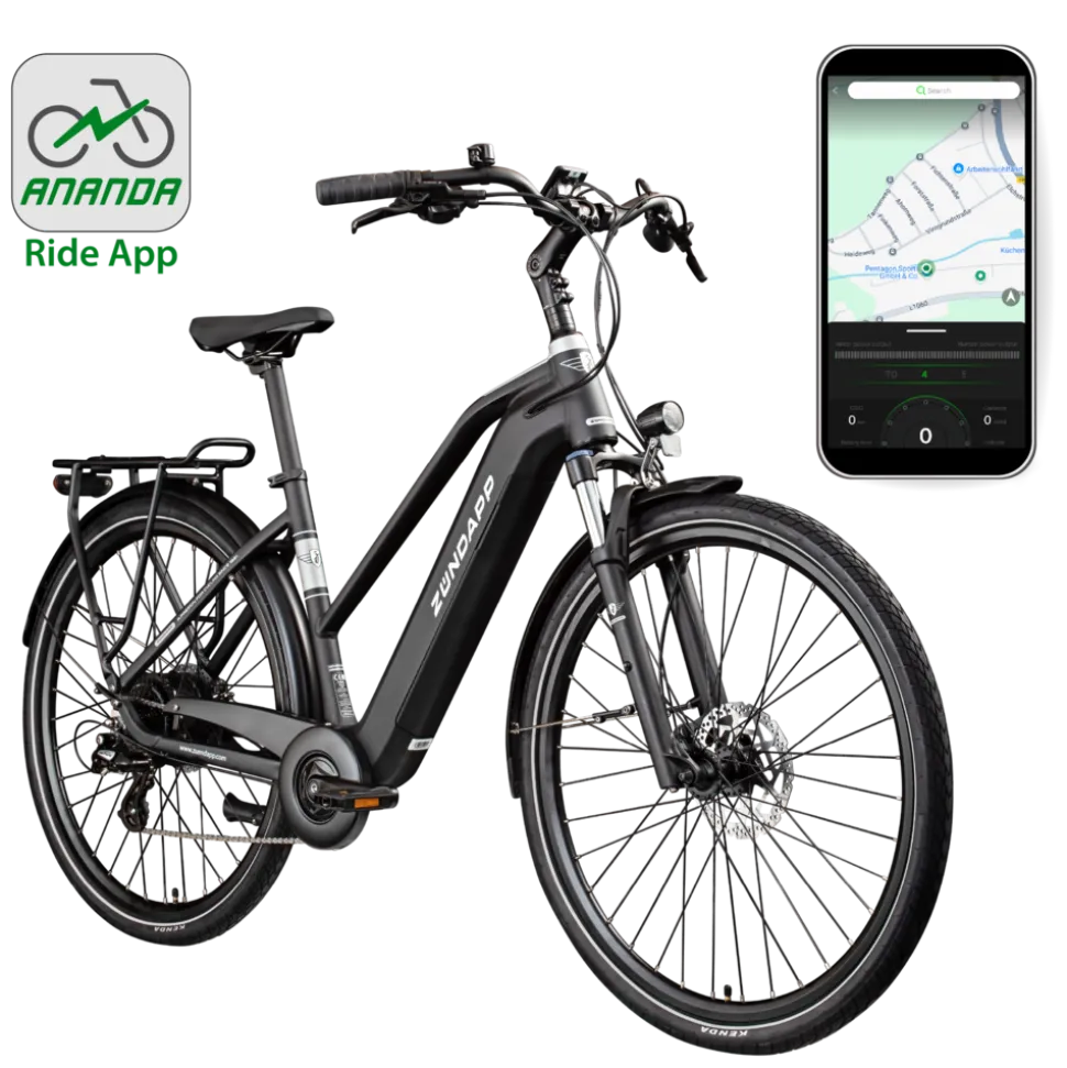 Zündapp Z810 E Bike Damen Trekkingrad ab 165 cm Elektrofahrrad 550 Wh Pedelec Trekking Rad Fahrrad mit 8 Gang und Beleuchtung StVZO