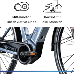 Zündapp Z909 E Bike Damen 28 Zoll Pedelec 150 - 170 cm Elektrofahrrad Bosch Damenfahrrad mit 7 Gang Schaltung E Fahrrad Hollandrad