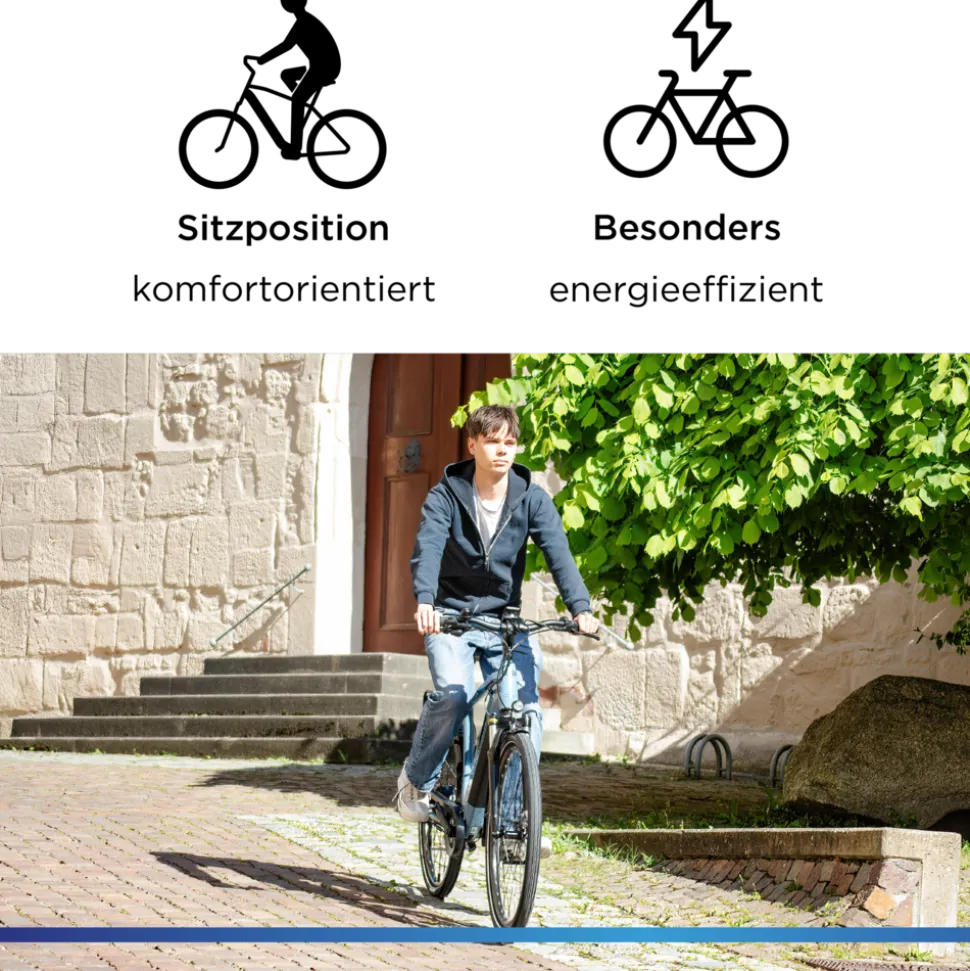Zündapp Z810 E Bike Herren Trekkingrad ab 175 cm Elektrofahrrad 550 Wh Pedelec Trekking Rad Fahrrad mit 8 Gang und Beleuchtung StVZO