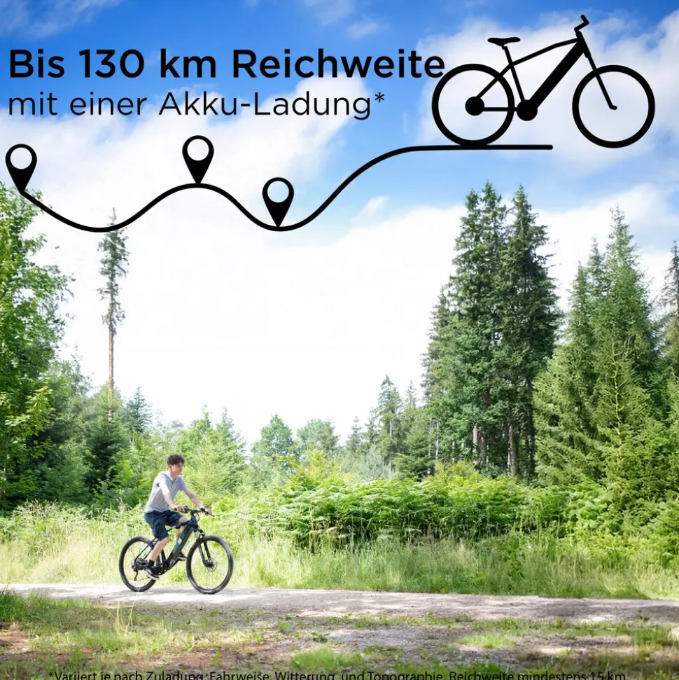 Zündapp Z808 E Bike Mountainbike 29" für Herren ab 160 cm Pedelec 10 Gang Elektrofahrrad 540Wh Scheibenbremsen