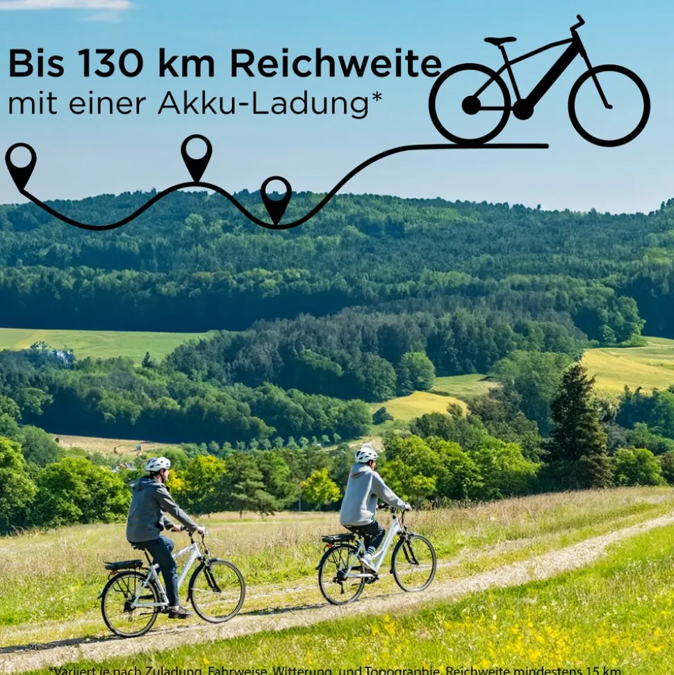 Zündapp Z802 E Bike Trekkingrad Damen ab 160 cm mit Nabenmotor Pedelec Trekking Fahrrad mit 21 Gang und Beleuchtung StVZO