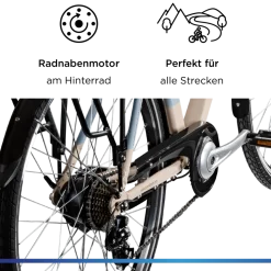 Zündapp Z807 E Bike 28 Zoll Trekkingrad 7 Gang Elektrofahrrad StVZO 155 - 185 cm Pedelec Elektro Trekking Fahrrad