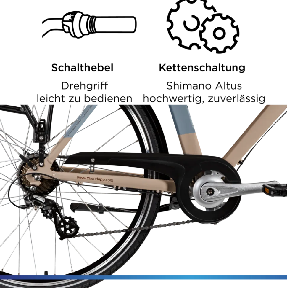 Zündapp Z807 E Bike 28 Zoll Trekkingrad 7 Gang Elektrofahrrad StVZO 155 - 185 cm Pedelec Elektro Trekking Fahrrad