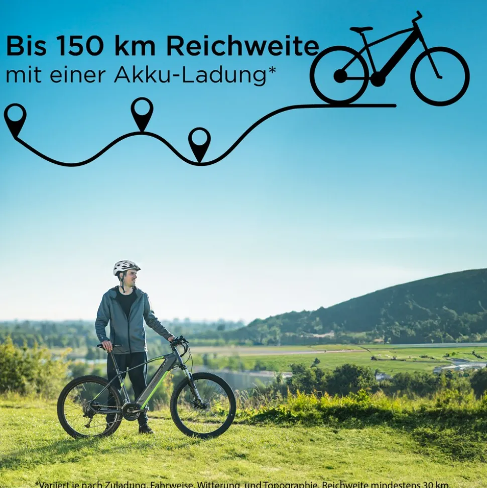 Zündapp Z808 E-Mountainbike für Damen und Herren ab 170 cm E Bike 27,5 Zoll EMTB Hardtail Pedelec Fahrrad Elektrofahrrad
