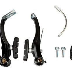 Zündapp Z101 Fahrradbremse V-Brake Alu Fahrrad Bremsen mit Bremsbelägen Felgenbremse Green 1.0 E Bike Klapprad