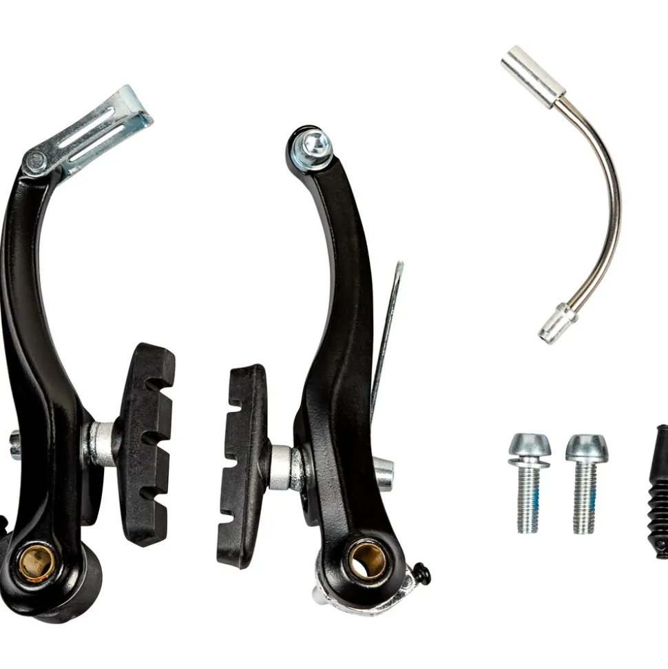 Zündapp Z101 Fahrradbremse V-Brake Alu Fahrrad Bremsen mit Bremsbelägen Felgenbremse Green 1.0 E Bike Klapprad