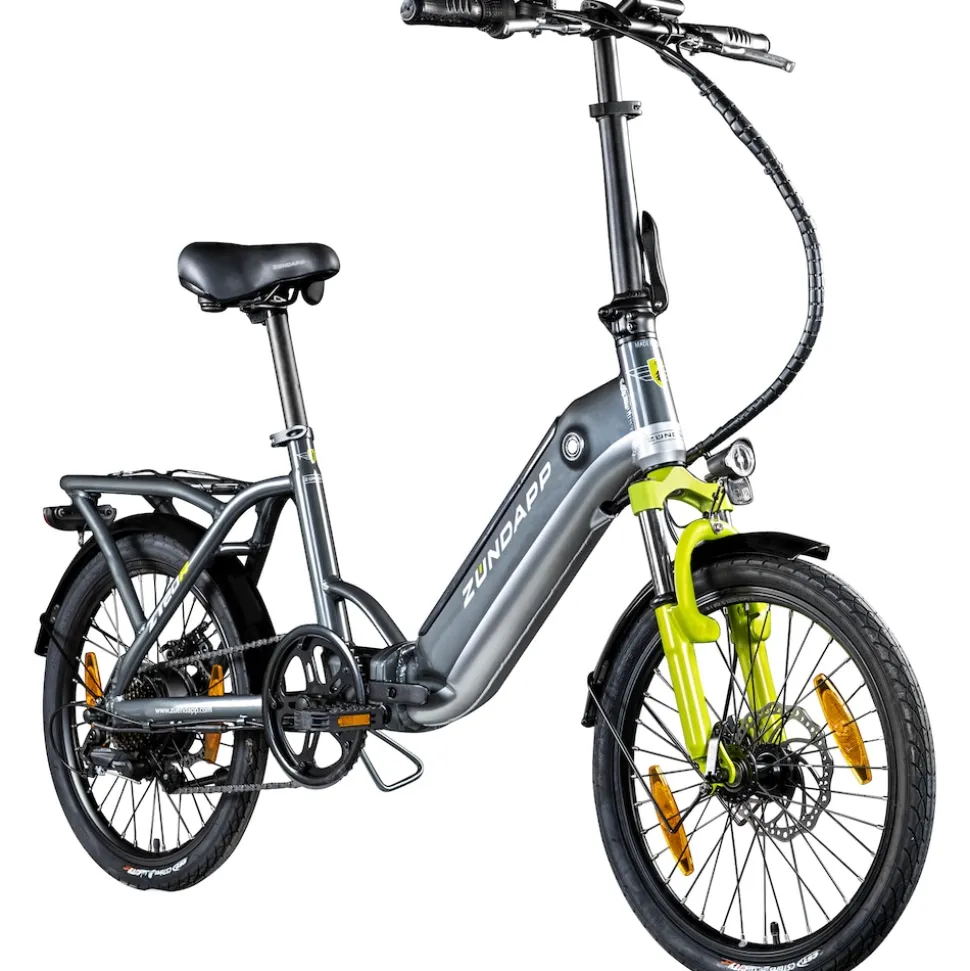 Zündapp ZT20R Ebike Klapprad für Erwachsene 145 - 185 cm Pedelec für Damen und Herren 20 Zoll mit 6 Gängen Elektro Bike Faltrad
