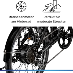 Zündapp Z120 20 Zoll E Bike Elektro Bike Pedelec Faltrad E Klapprad E Fahrräder leichte Ebikes 20