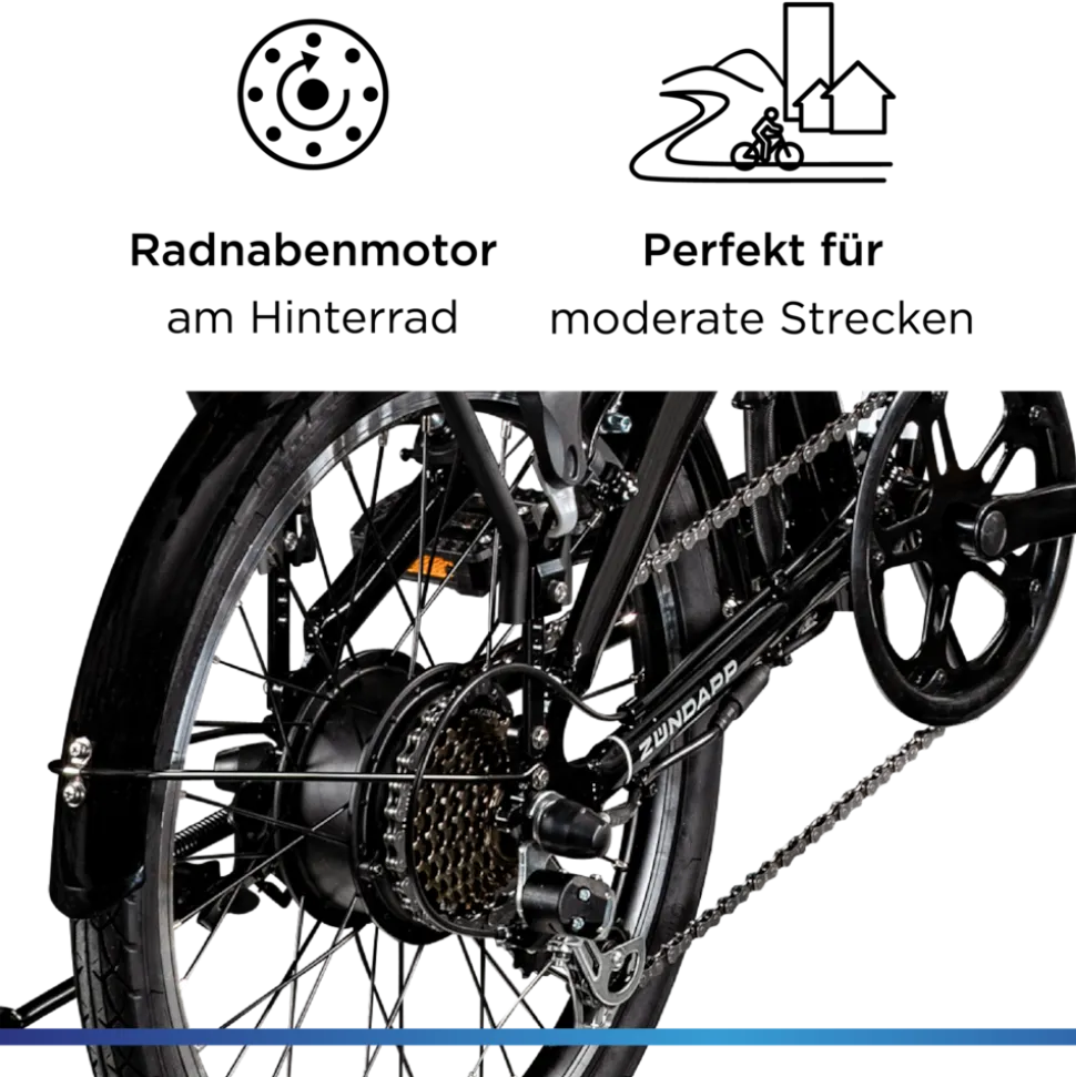 Zündapp Z120 20 Zoll E Bike Elektro Bike Pedelec Faltrad E Klapprad E Fahrräder leichte Ebikes 20" Urban E Bikes Stadtrad