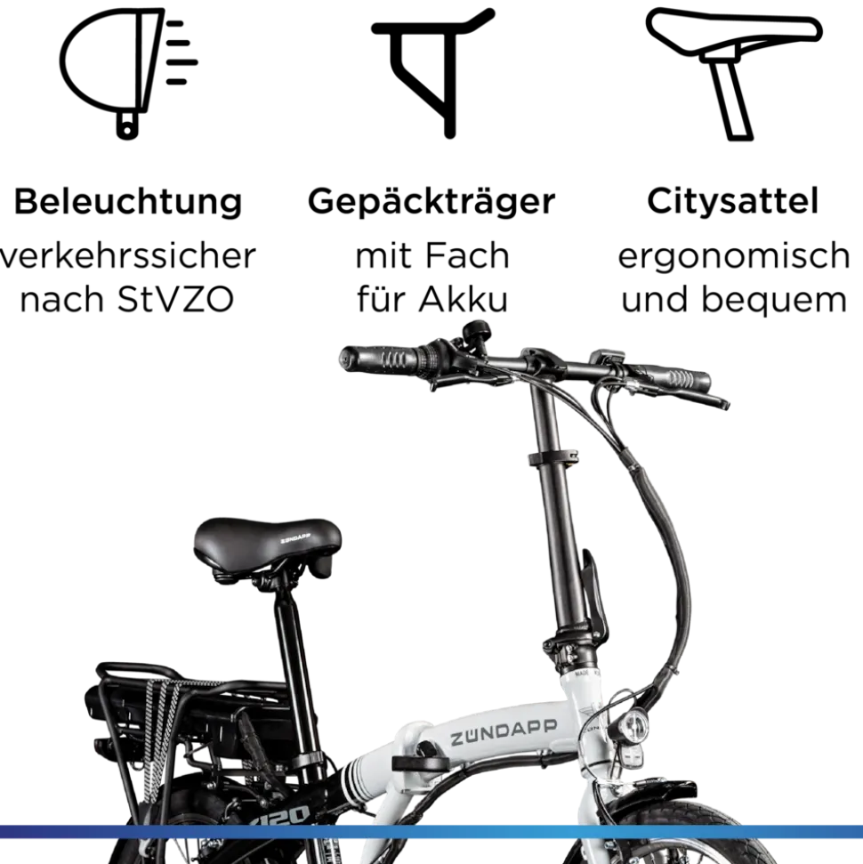 Zündapp Z120 20 Zoll E Bike Elektro Bike Pedelec Faltrad E Klapprad E Fahrräder leichte Ebikes 20" Urban E Bikes Stadtrad
