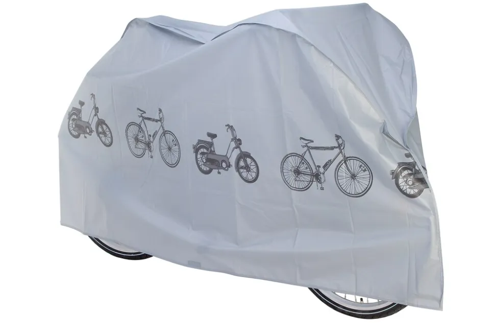 Zweirad-Faltgarage, bis 29" E-Bikes, mit Klettverschluss in der Mitte, Größe: 100 x 200 cm, Farbe: grau