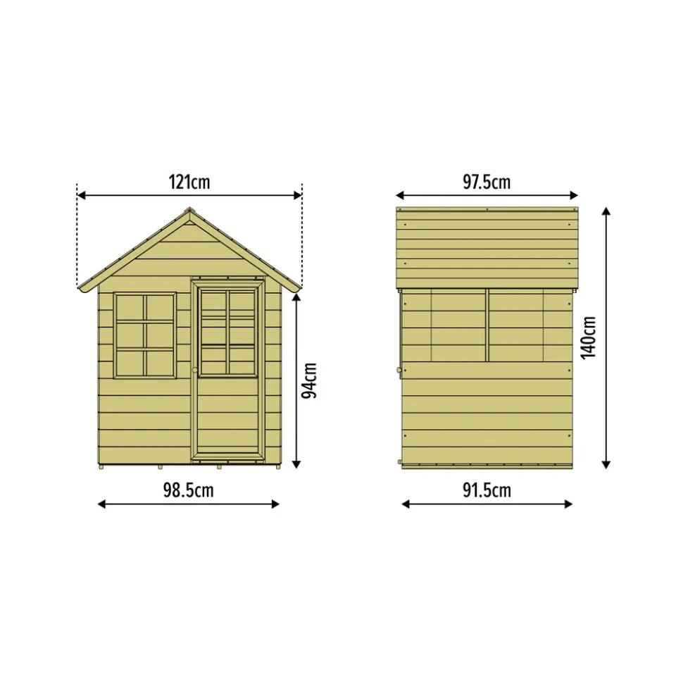 Zwerkules Spielhaus Holla | 97,5x121x140cm